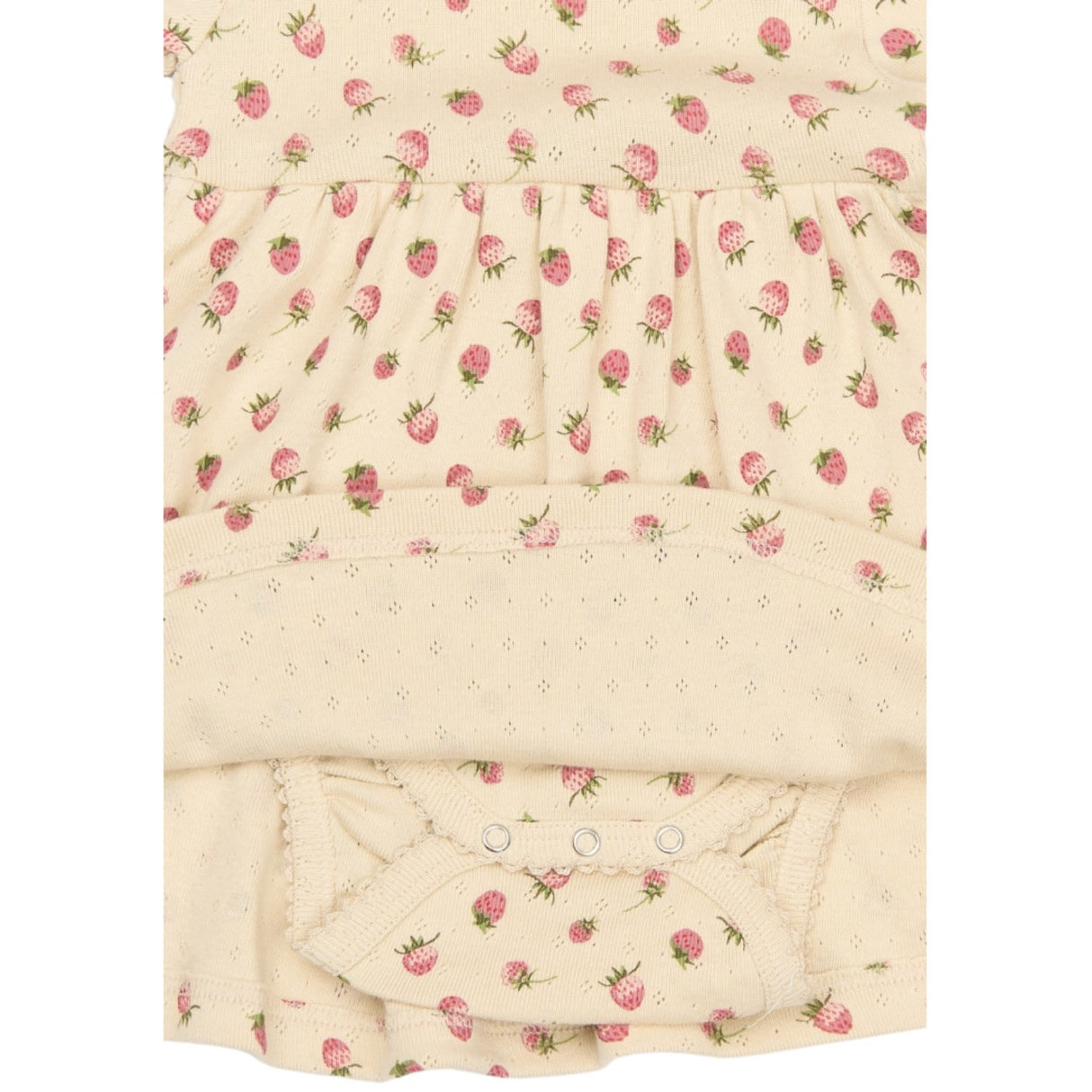 Petit Piao Fog Strawberry AOP PPDea L_S Body Klänning Fold NB