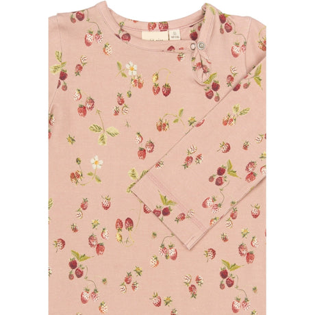 Petit Piao Misty Rose Strawberry AOP PPStar L_S Byxdress