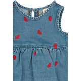 Petit Piao Light Blue Denim EMB PPEva S_L Denim Klänning