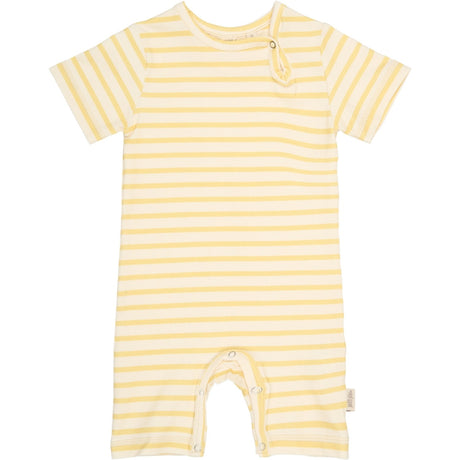 Petit Piao Dusky Citron Striped Ppsun S_S Byxdress
