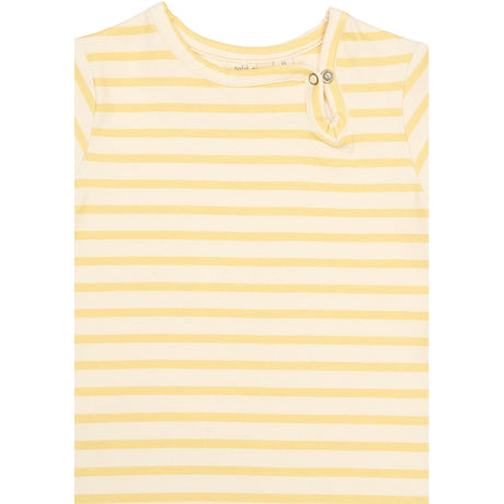 Petit Piao Dusky Citron Striped Ppsun S_S Byxdress
