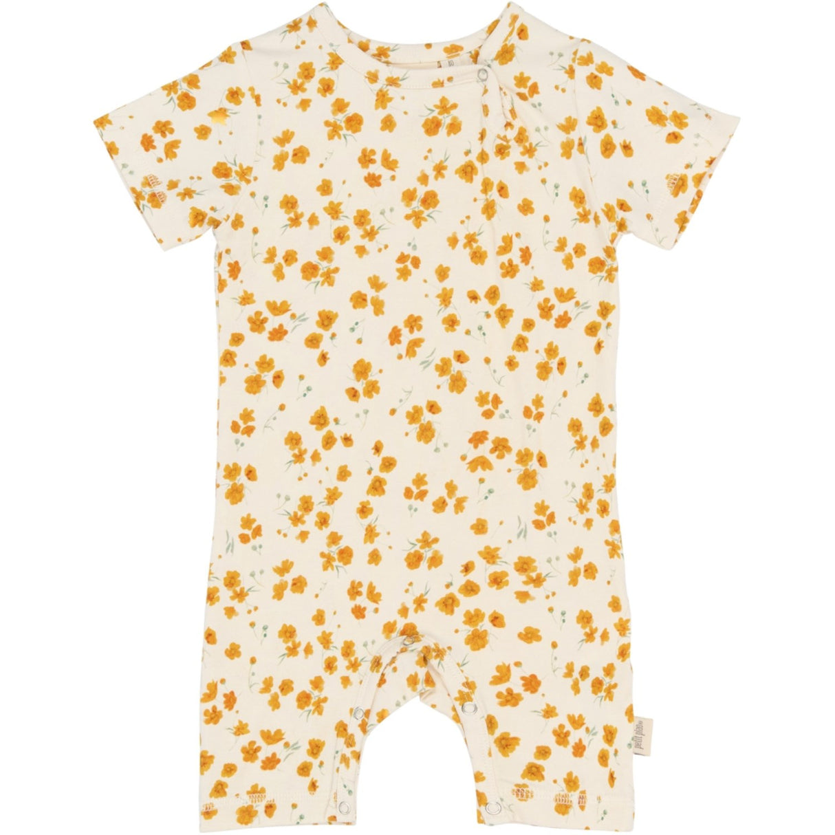 Petit Piao Eggnog Buttercup Aop Ppsun S_S Byxdress