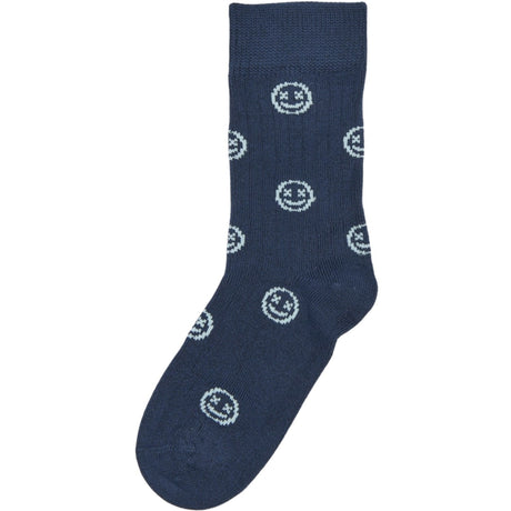 minipop® Navy Blue Mark Bambu Strumpo