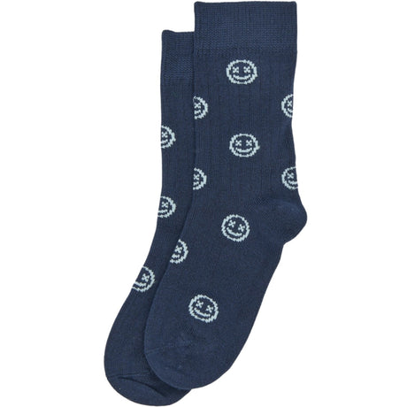 minipop® Navy Blue Mark Bambu Strumpo