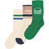 minipop® Fern Green Moe Bambu Strumpor 3-Pack
