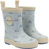 Pom Pom Pearl Blue Boat AOP Bliss Rubber Stövlar AOP