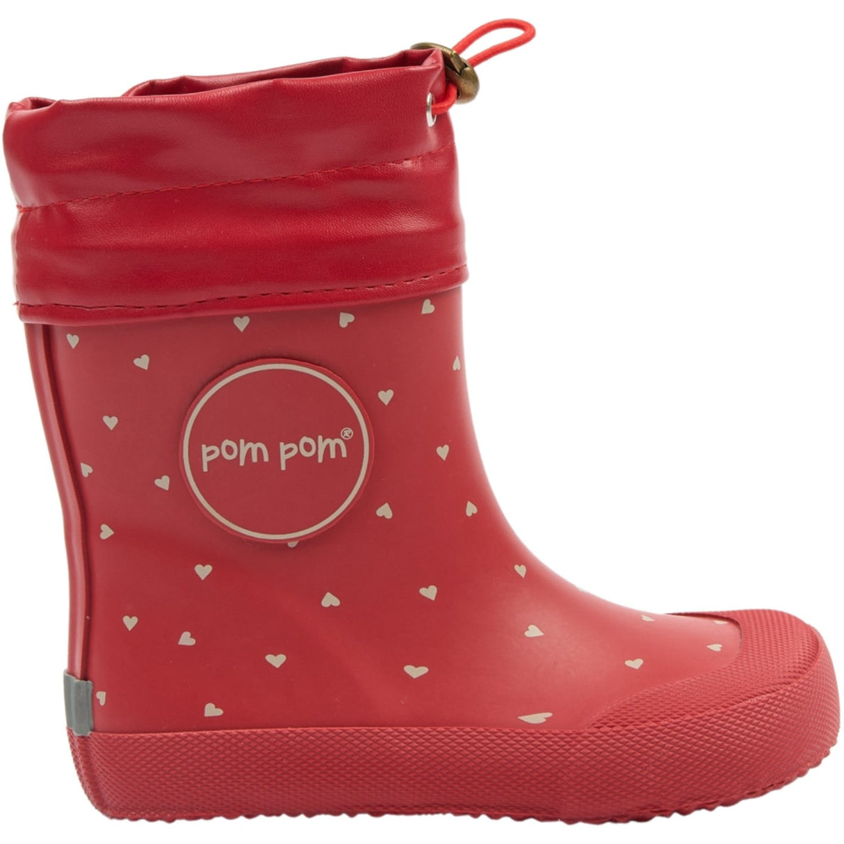 Pom Pom Samba Heart AOP Bell Barefoot Rubber Stövlar