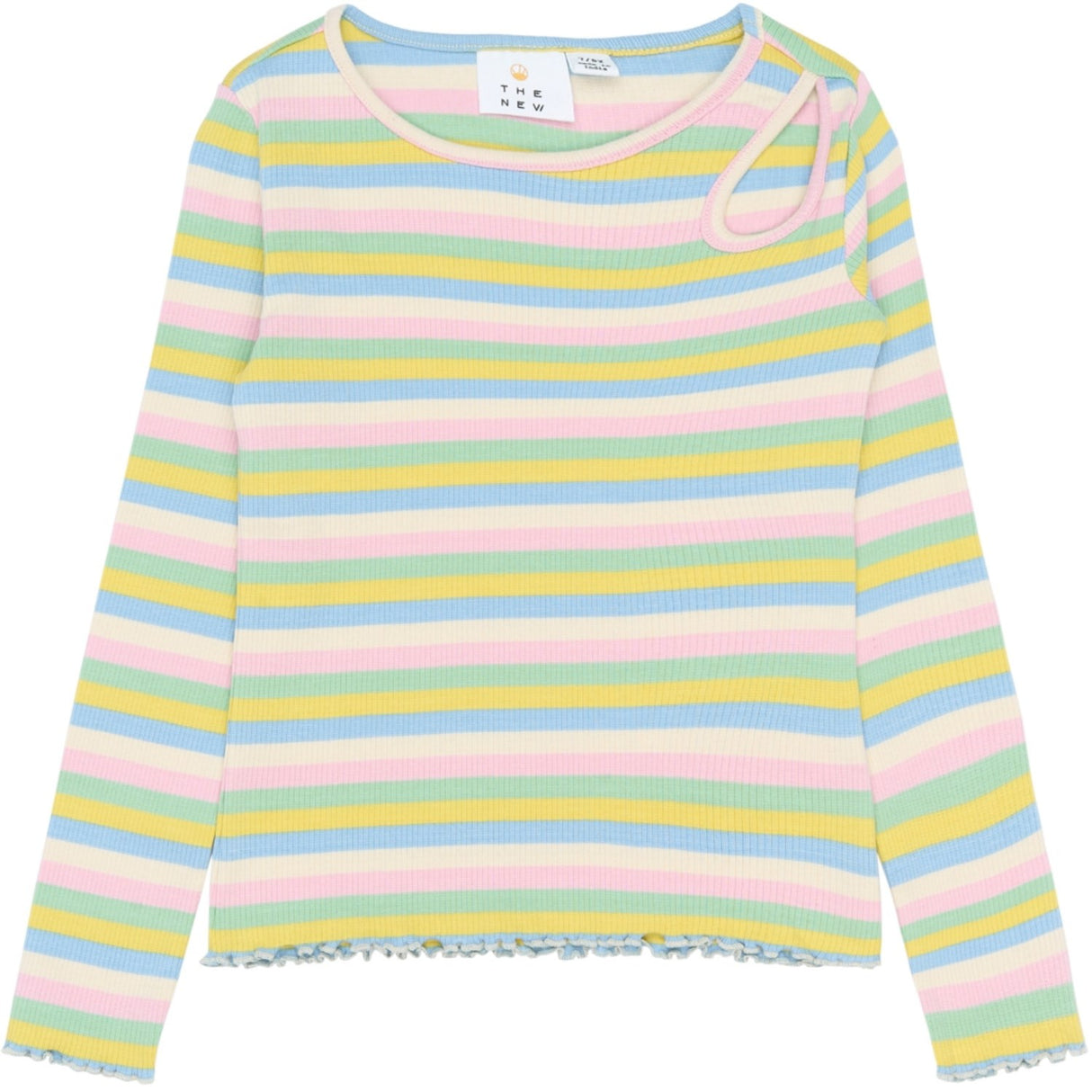 The New Multi Striped Tnstella L_S Rib Tee