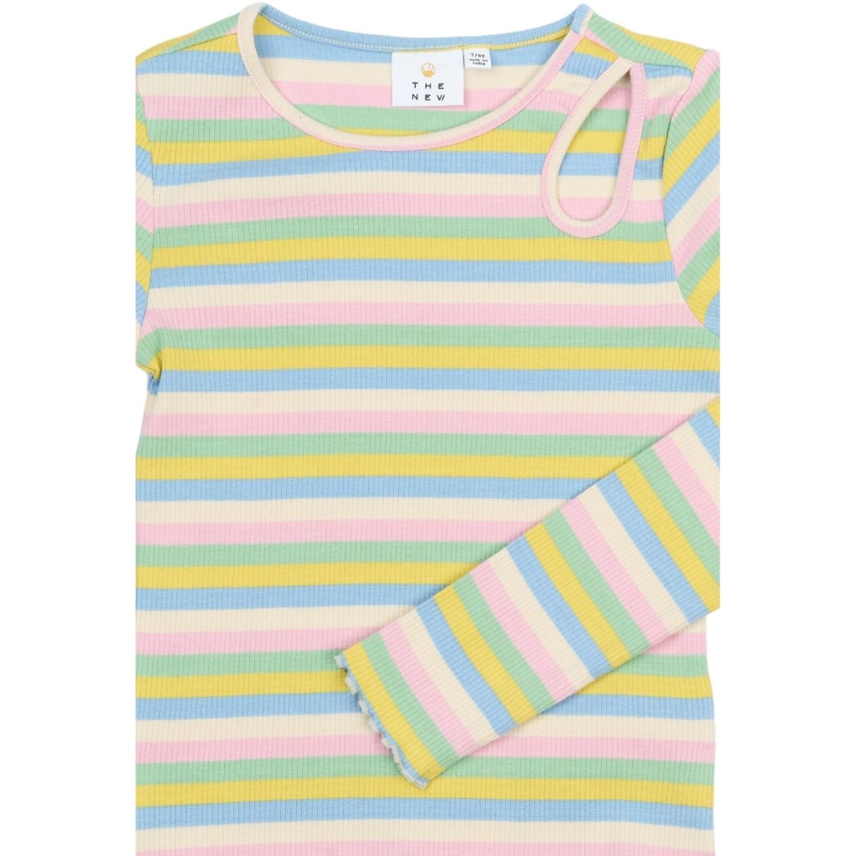 The New Multi Striped Tnstella L_S Rib Tee