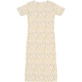 The New Gardenia Aop Tnsummer S_S Long Rib Klänning