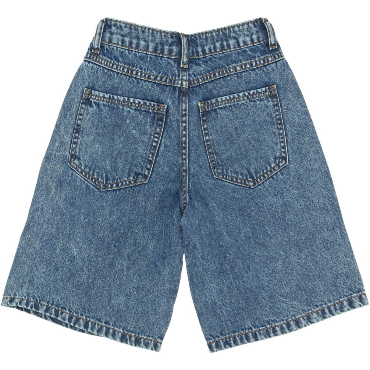 The New Light Blue Denim Tnsvende Long Baggy Fit Denim Shorts