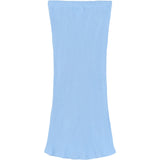 The New Forever Blue Tntove Long Rib Kjol