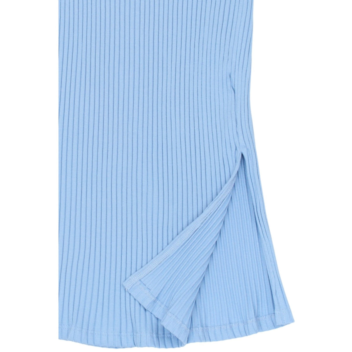 The New Forever Blue Tntove Long Rib Kjol