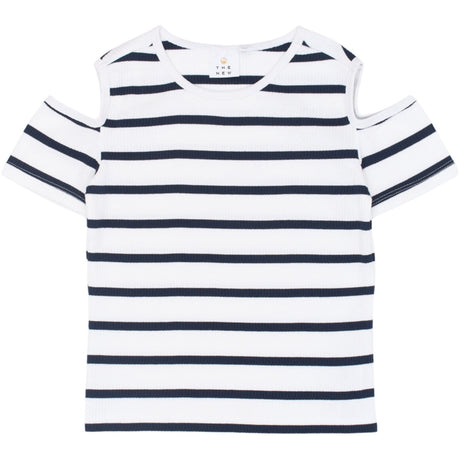 The New Navy Blazer Striped Tntish S_S Rib Tee