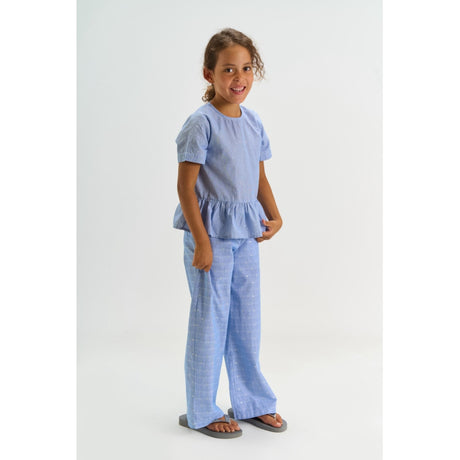 The New Forever Blue Striped Tntheresa Wide Byxor