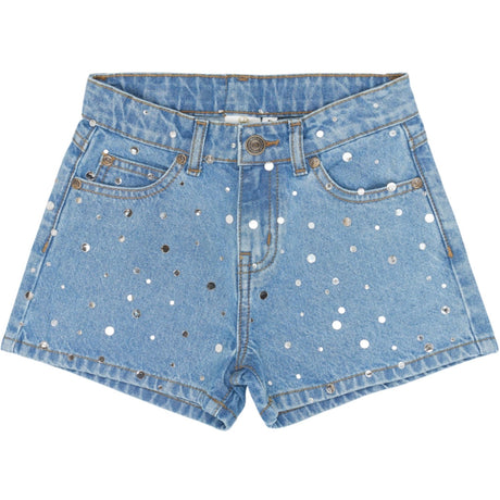 The New Light Blue Denim Tnromina Regular Fit Denim Shorts