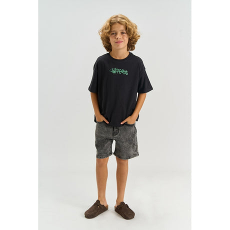 The New Light Grey Denim Tnjosh Denim Shorts