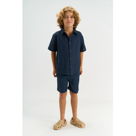 The New Navy Blazer Tntim S_S Skjorta