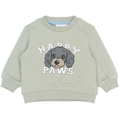 THE NEW Siblings Aqua Gray Tnsbsacarias Sweatshirt