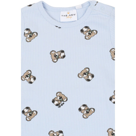 THE NEW Siblings Heather Aop Tnsbtopper S_S Rib Jumpsuit