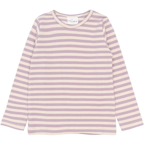 THE NEW Siblings Sea Fog Striped Tnstfro L_S Rib Tee