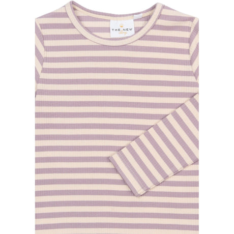 THE NEW Siblings Sea Fog Striped Tnstfro L_S Rib Tee