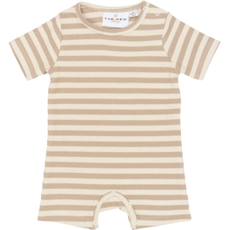 THE NEW Siblings Humus Striped Tnsbfro S_S Rib Jumpsuit