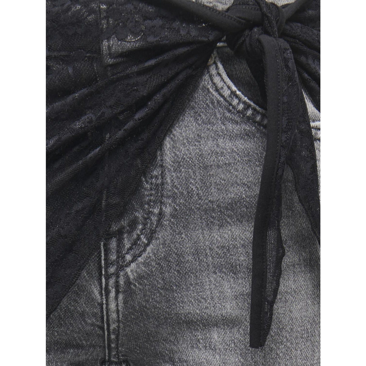 kids ONLY Black Triangle Kogrina Lace Kjol Halsduk Jrs