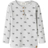 Lil'Atelier Glacier Gray Elephant Nmmlavo Eno Slim Ls Topp Lil