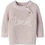 Lil'Atelier Hushed Violet Nbfemlen Emb Ls Stickad Lil