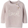 Lil'Atelier Hushed Violet Nbfemlen Emb Ls Stickad Lil