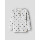 Lil'Atelier Glacier Gray Elephant Nmmlavo Eno Slim Ls Topp Lil