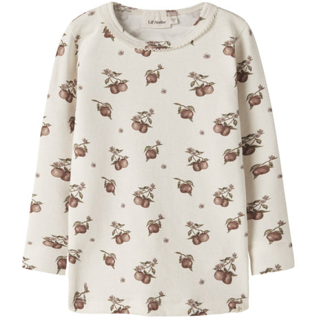 Lil'Atelier Turtledove Apples Nmfgayo Sig Ls Slim Topp Lil