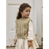 Lil'Atelier Twill Nmfleou Sl Stickad Väst Lil