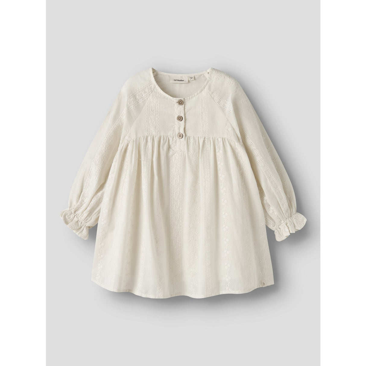 Lil'Atelier Turtledove Nmfloba Ls Loose Klänning Lil