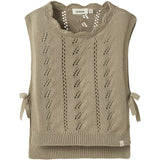 Lil'Atelier Twill Nmfleou Sl Stickad Väst Lil