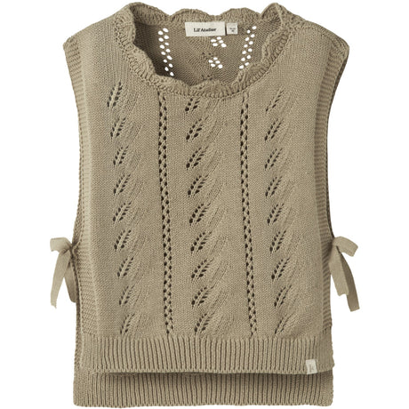 Lil'Atelier Twill Nmfleou Sl Stickad Väst Lil