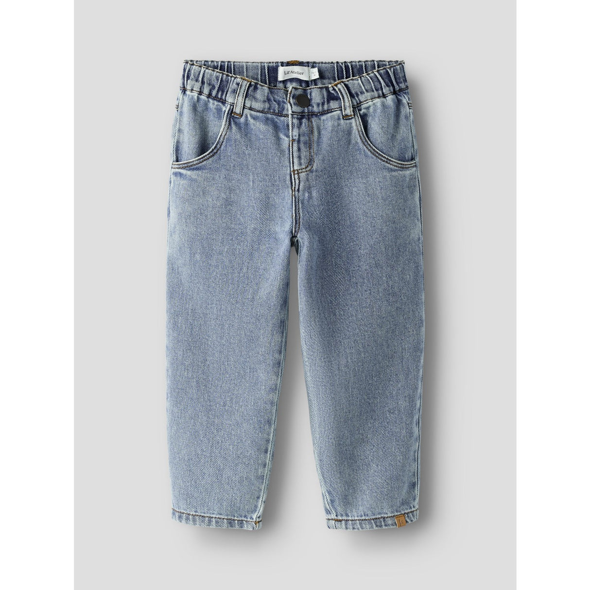 Lil'Atelier Medium Blue Denim Nmfkarole Sim Carrot Jeans 2433-Cj Lil