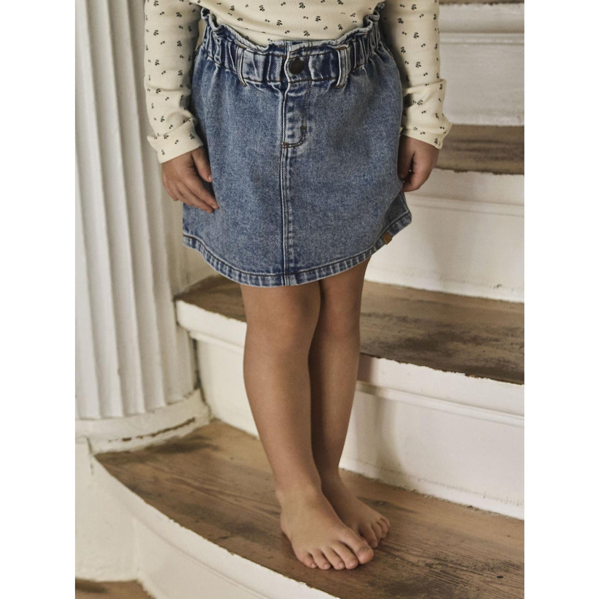 Lil'Atelier Medium Blue Denim Nmfkarole Dnm Kjol 2433-Cj Lil
