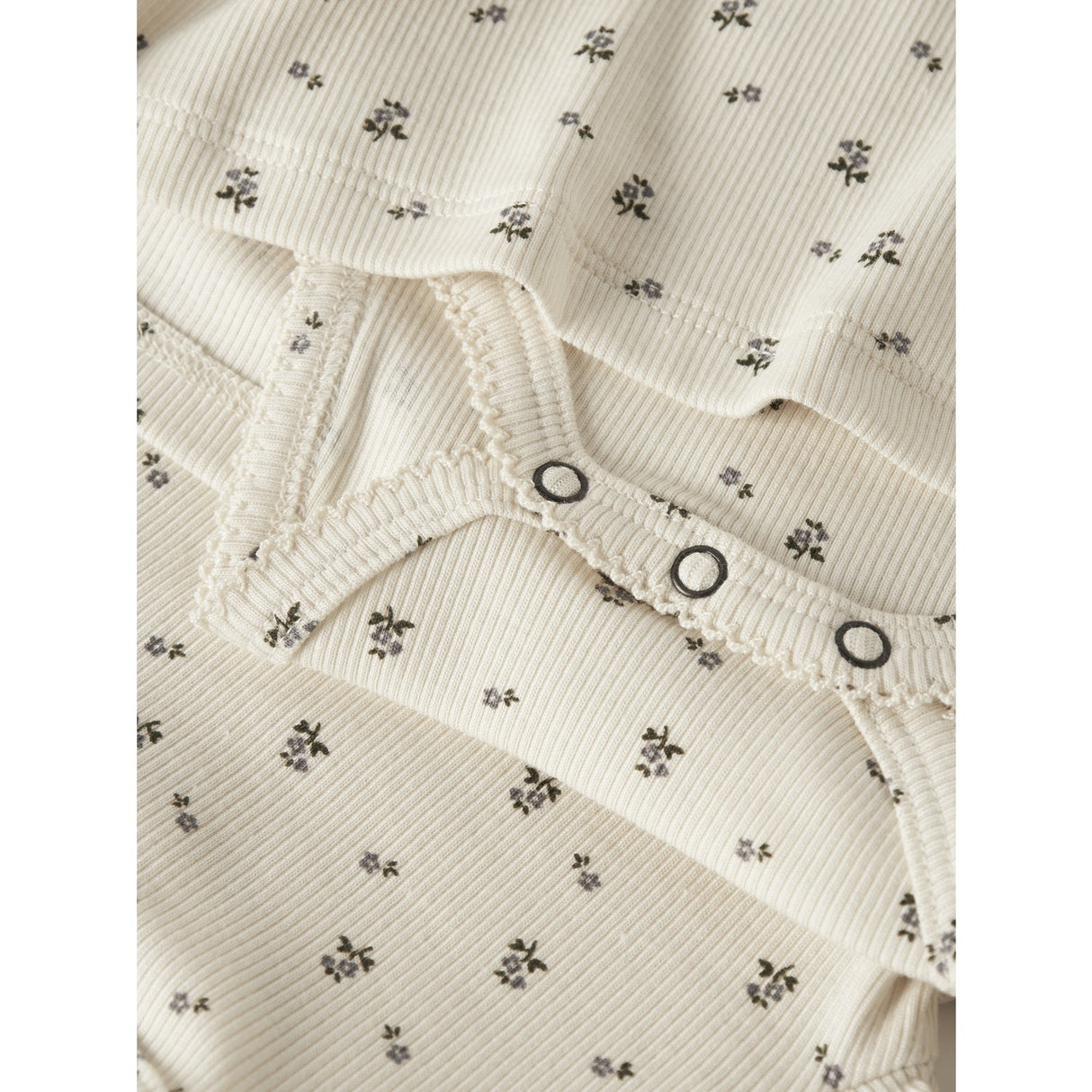 Lil'Atelier Turtledove Blue Flower Nbflago Mia Ls Body Klänning Lil