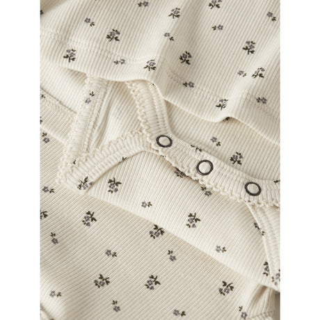 Lil'Atelier Turtledove Blue Flower Nbflago Mia Ls Body Klänning Lil