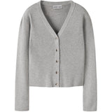 Name It Light Grey Melange Nkflarenlise Xsl Ls Stickad Card