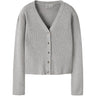 Name It Light Grey Melange Nkflarenlise Xsl Ls Stickad Card