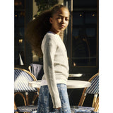 Name It Light Grey Melange Nkflarenlise Xsl Ls Stickad Card