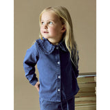 Name It Medium Blue Denim Nmfluna Ls Dnm Skjorta 4468-Yb