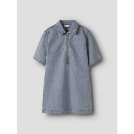 Name It Special Blue Grey Denim Nkfrain 2/4 Loose Dnm Klänning 4577-Im