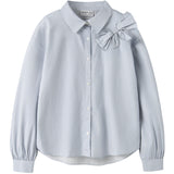 Name It Subdued Blue Antique White Nkfkamesa Ls Rlx Skjorta