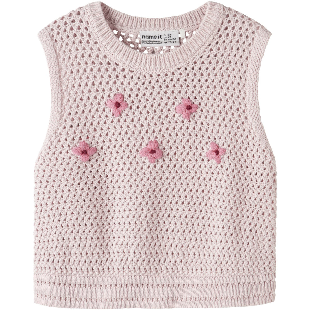 Name It Lotus Flowering Ginger Nmfkattie Stickad Väst