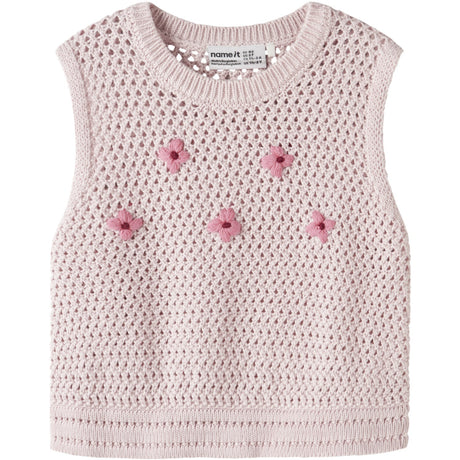 Name It Lotus Flowering Ginger Nmfkattie Stickad Väst