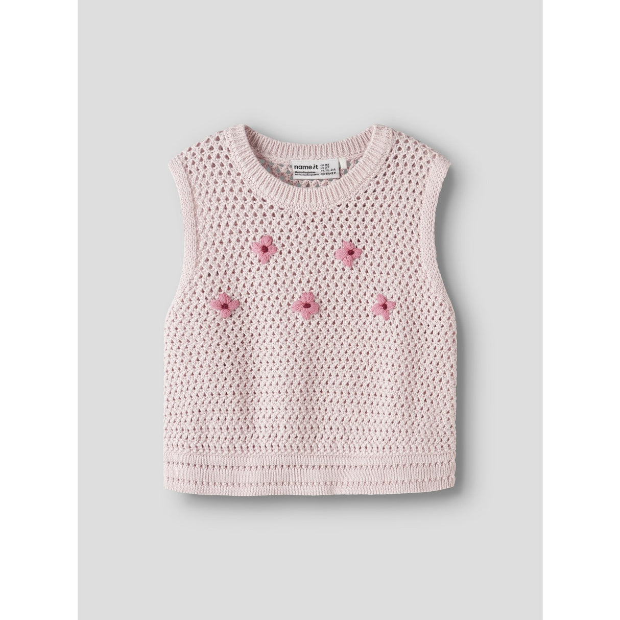 Name It Lotus Flowering Ginger Nmfkattie Stickad Väst